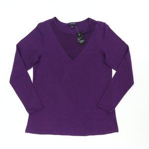 Torrid Purple Mesh Inset Foxy Tee 1154916